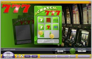 jeux de grattage 777 sur Gratorama